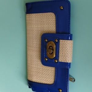 Straw weave women's wallet